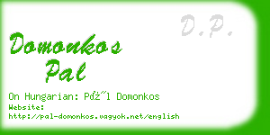 domonkos pal business card